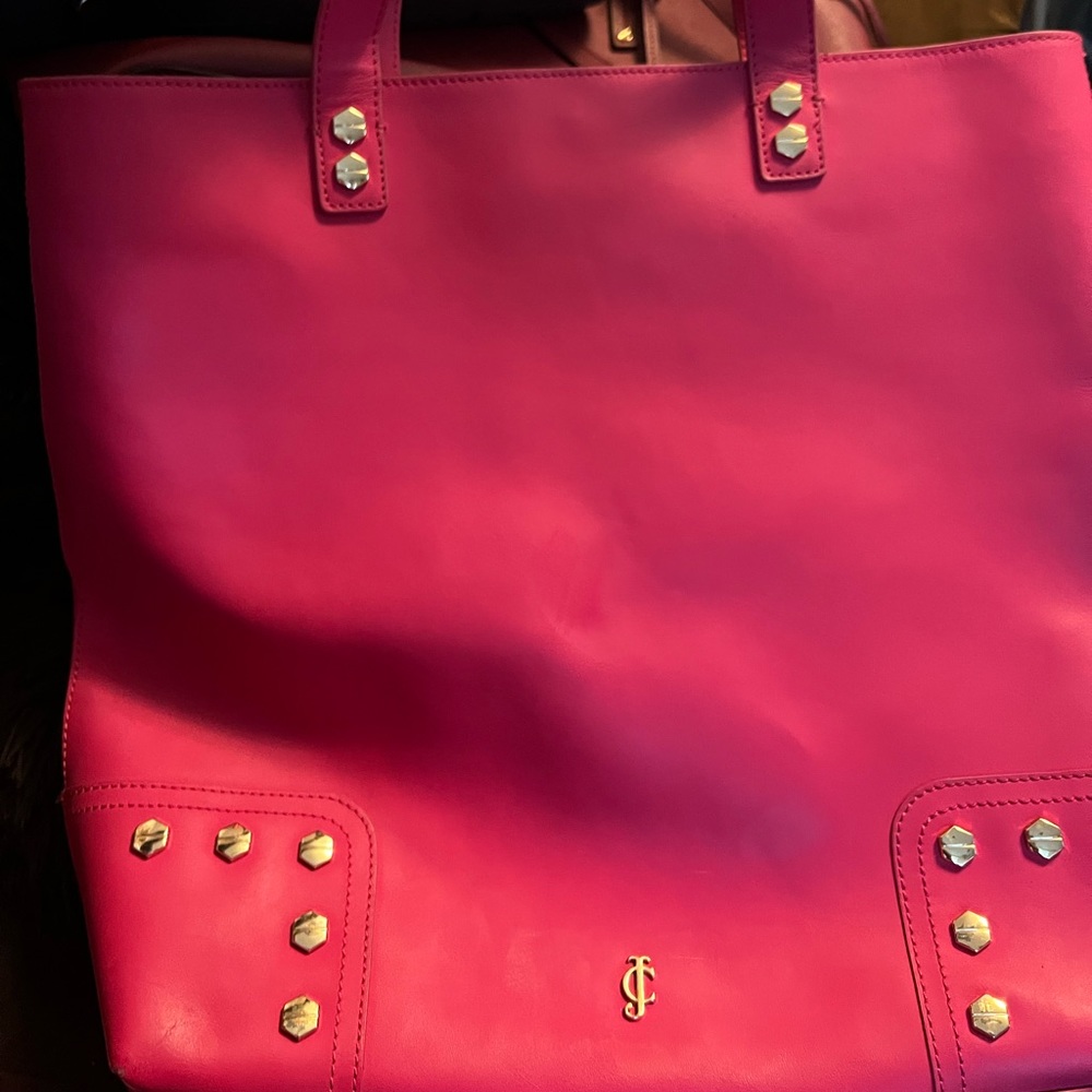 Large leather Juicy couture tote